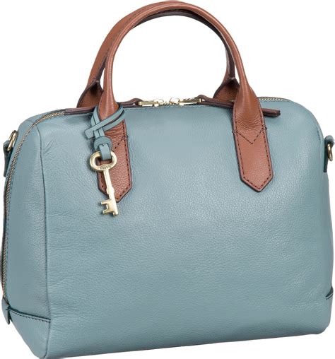 fossil tasche blau braun